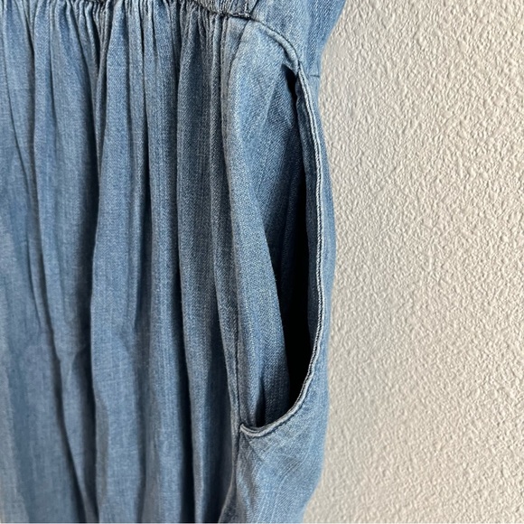 Abercrombie chambray tie front jumpsuit - Picture 6 of 8